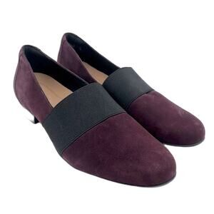 NWOB | unstructured by CLARKS | Suede Loafer | Aubergine | Size 9 1/2